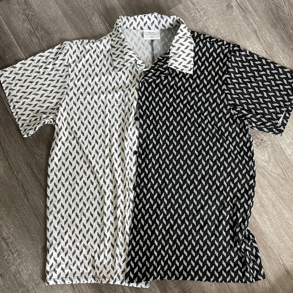 Dual Print Polyester Shirt